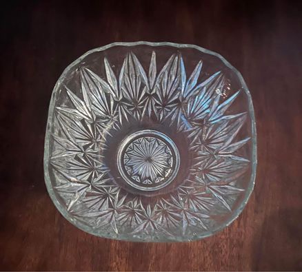 Vintage Williamsport Hazelware Crystal Glass Punch Bowl - photo 5