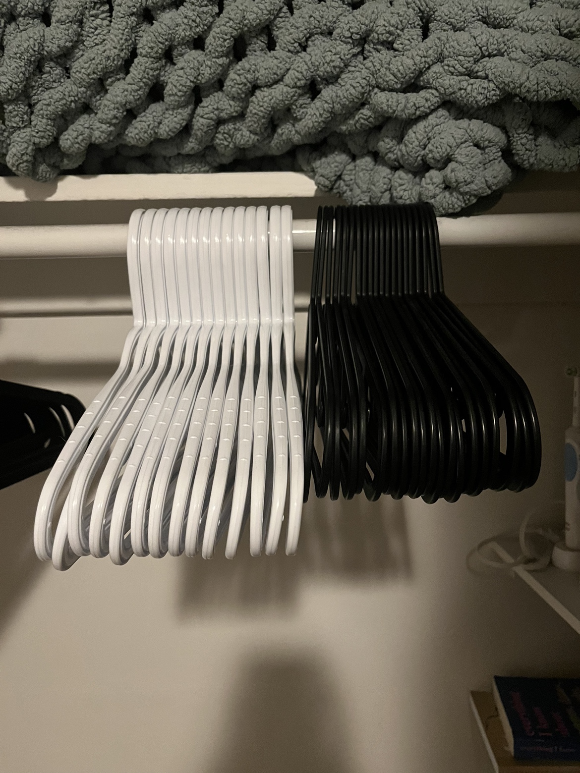 hangers (37 in total, big and small)