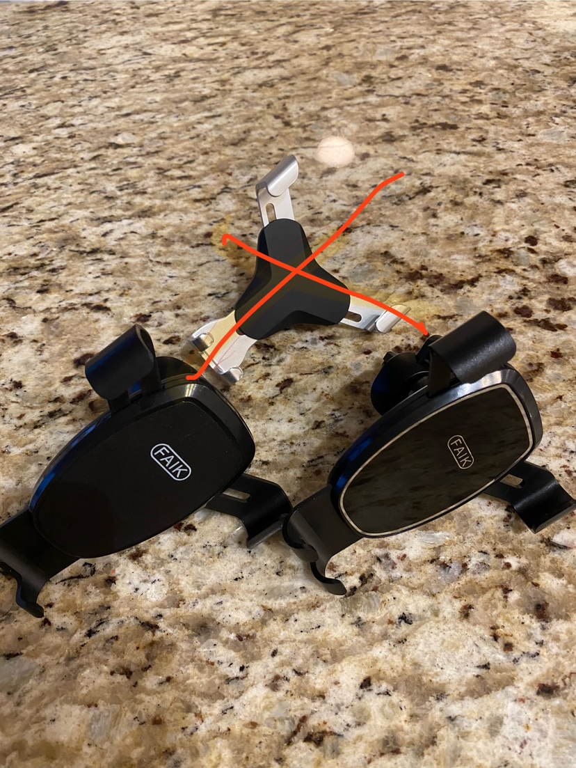 Phone holder clip for car thumbnail