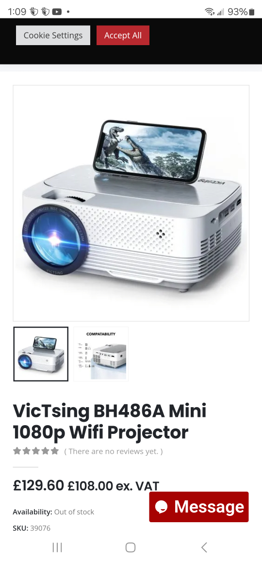 1080p Mini wifi Projector