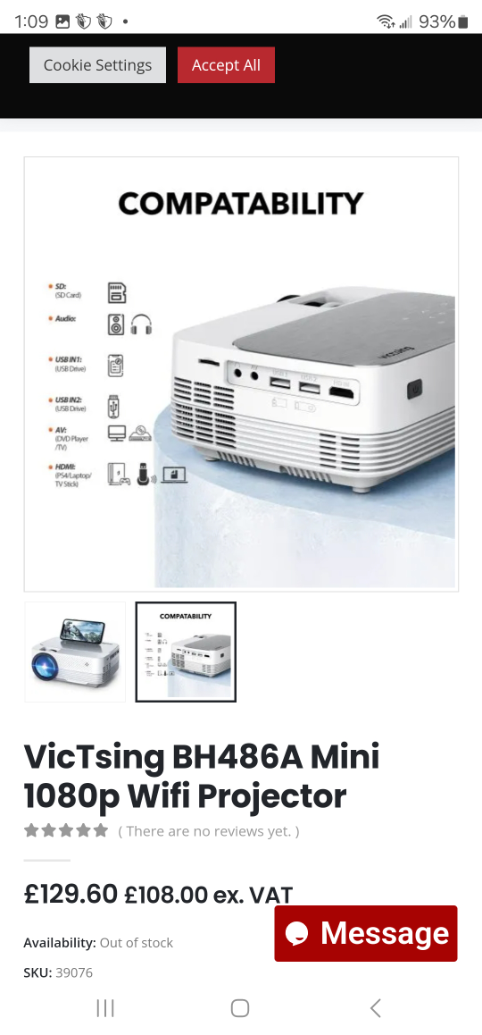 1080p Mini wifi Projector - photo 2