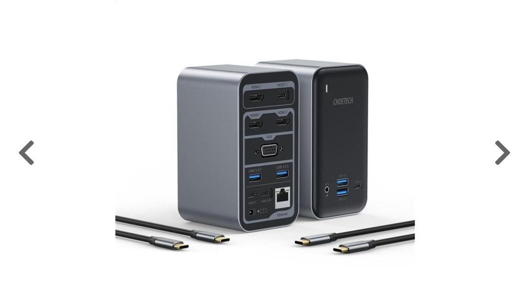 15-in-1 USB C 100W Quadruple Display Docking Station thumbnail