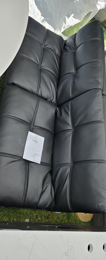 BRAND NEW!! couch convertible [black faux] thumbnail