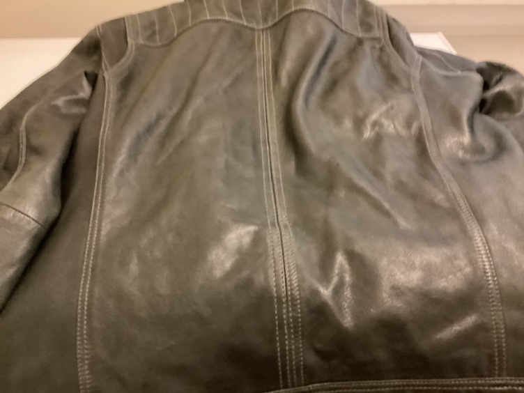 Olive Coloured Faux Leather Jacket! - photo 2