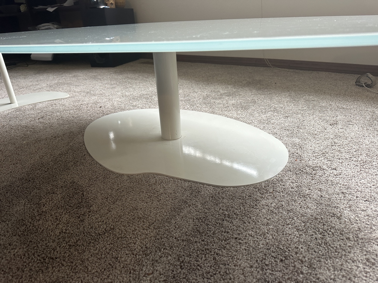 Three piece glass coffee table - photo 4