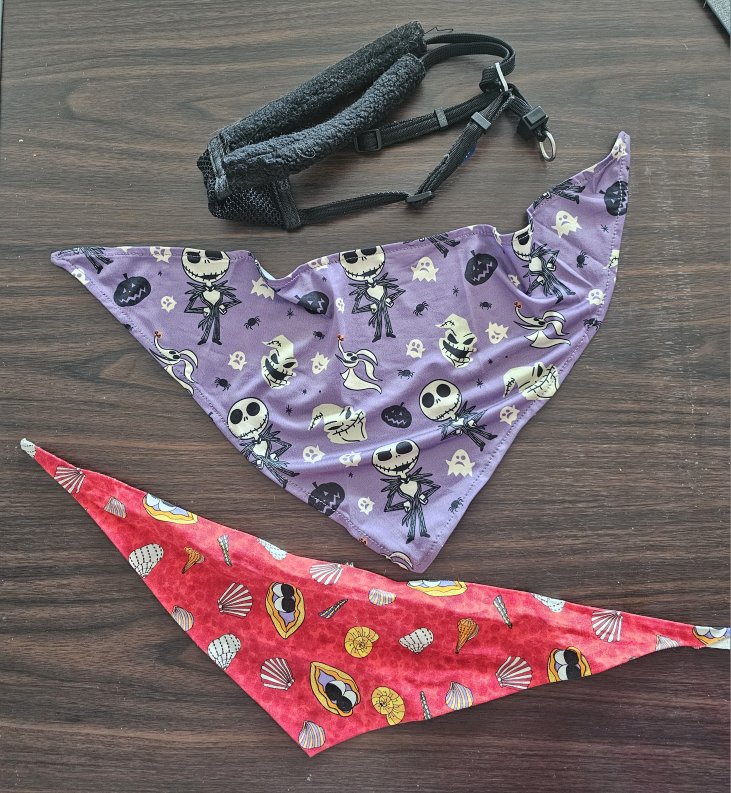 #freecycle dog scarfs