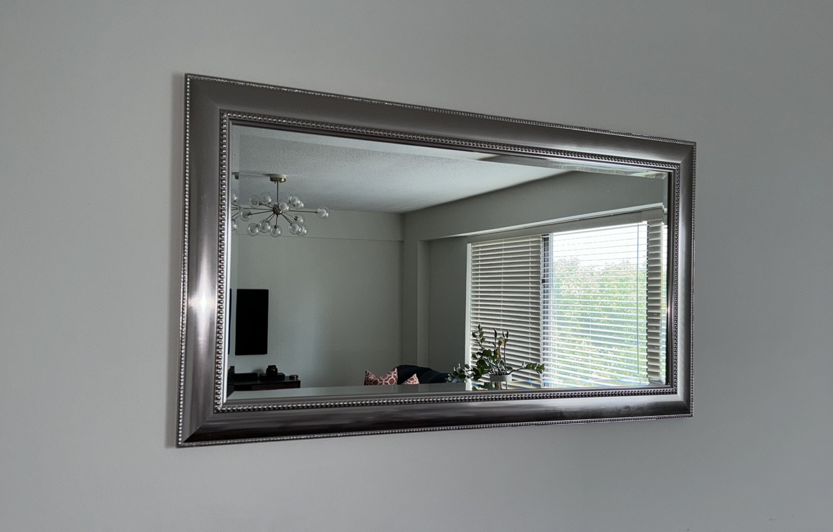 Beautiful silver mirror