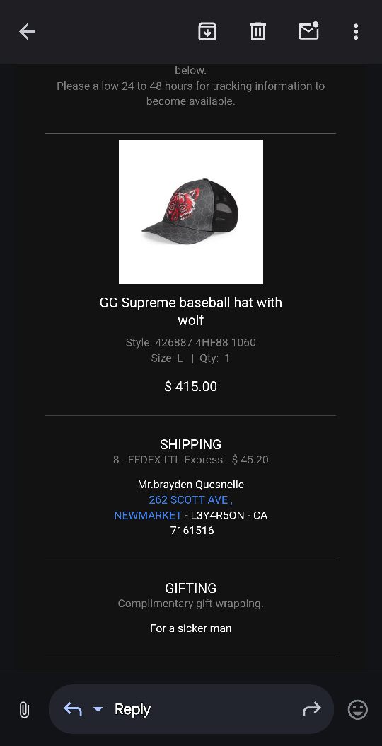 Men's Gucci hat image indicator(9)