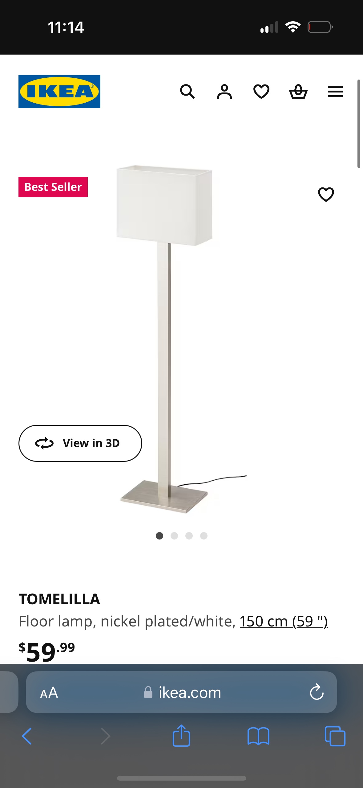 Ikea lamp Tomellilla