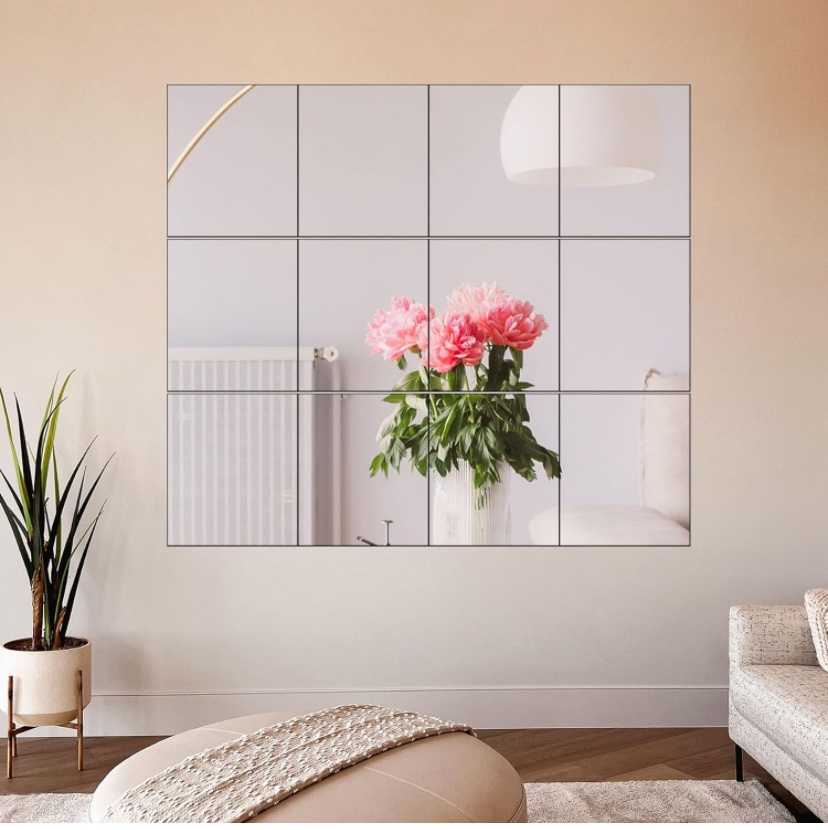 Wall mounted mirror 14”x12”x12 PCs