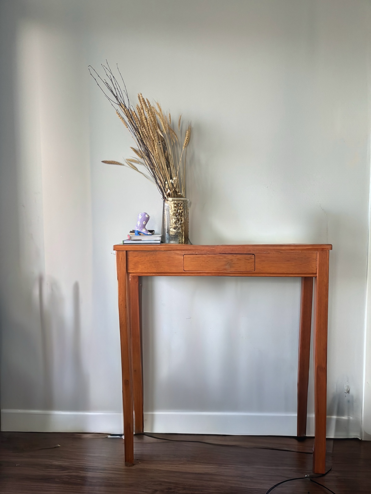 Solid pine console table