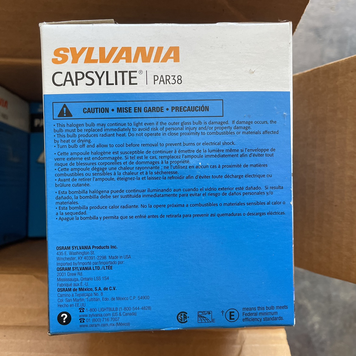 Sylvania Capsylite PAR 38 Bulbs 75-Watt Very Bright image indicator(2)