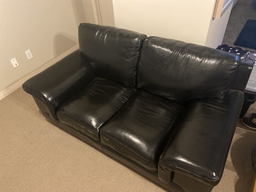 Leather sofa - free