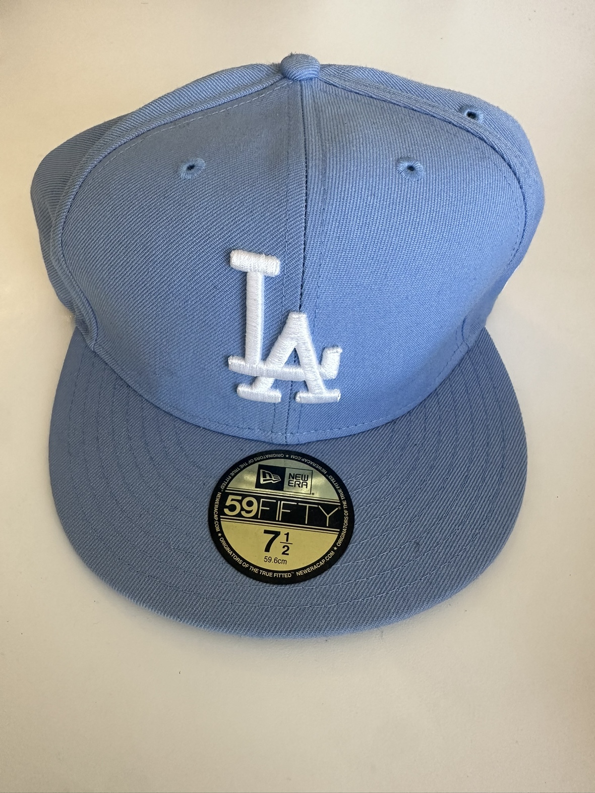 LA Dodgers Baby Blue New Era Fitted Cap - Brand New thumbnail