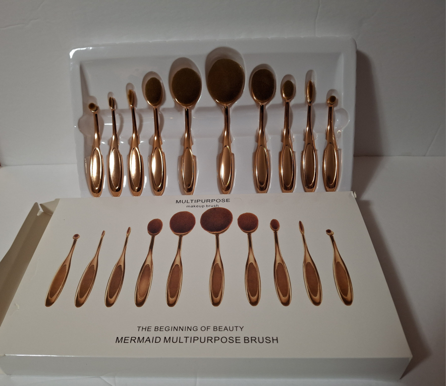 Silver Star Mermaid Multi-purpose Brushes 10pcs image indicator(7)