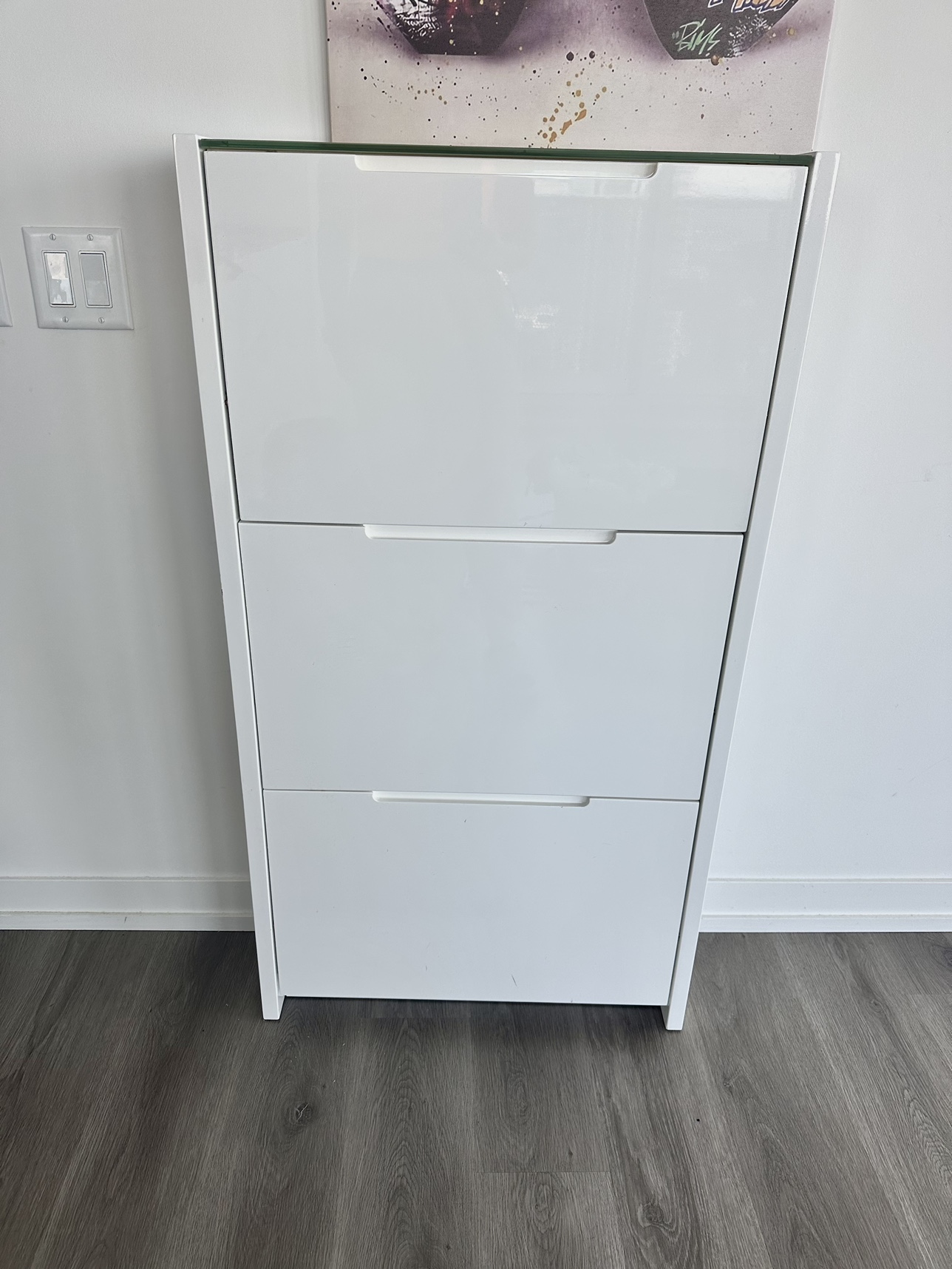 Gently used shoe cabinet, original $219