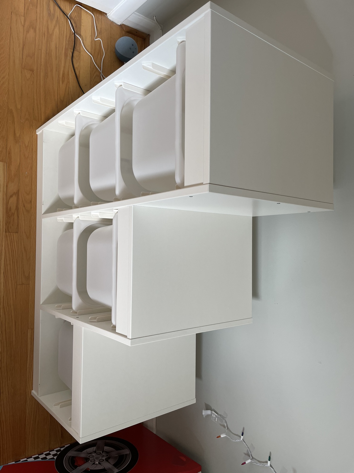 IKEA Trofast Storage combination with 6 boxes, white image indicator(8)