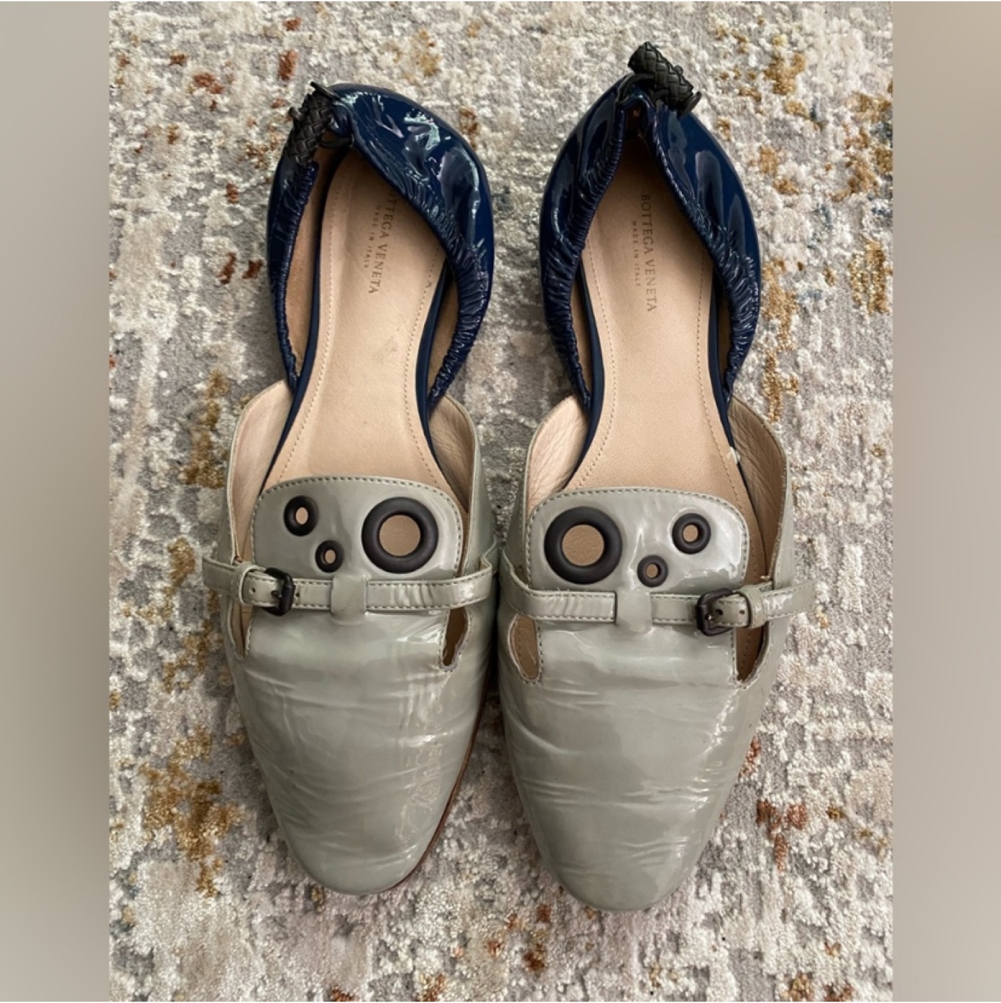 Bottega Veneta Leather Bellerina Flat Shoes thumbnail