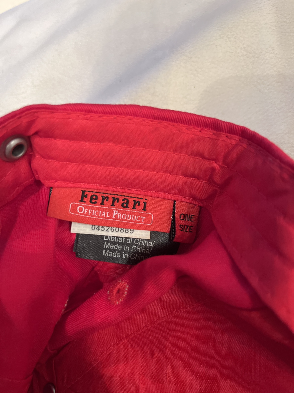 Scuderia Ferrari official cap Rosso Corsa image indicator(2)