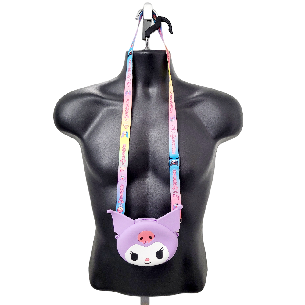 Brand New Kuromi Silicone Rubber Crossbody Bag image indicator(2)
