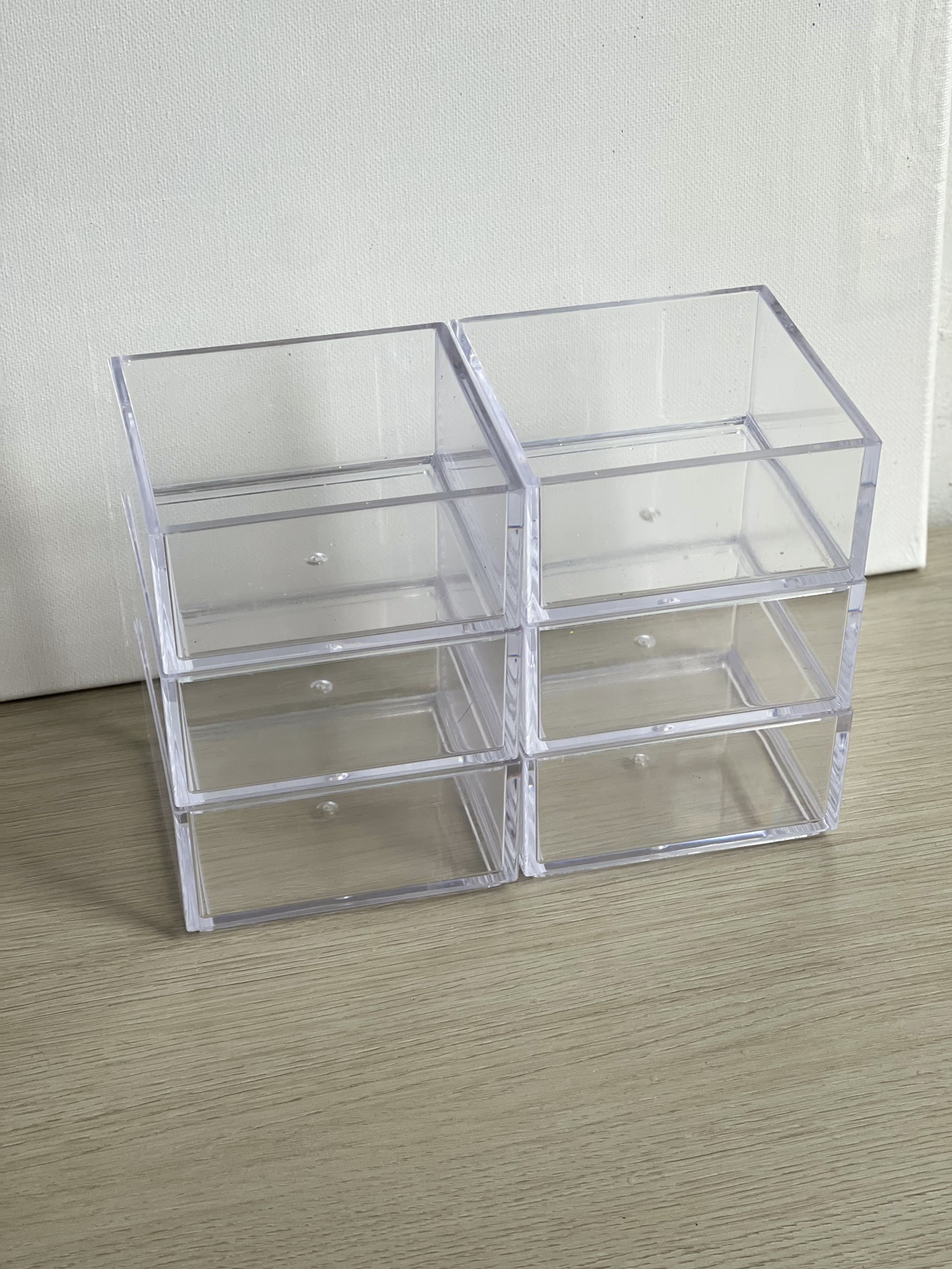 6 Pieces Acrylic Organizer 4”x4”x2” - photo 4