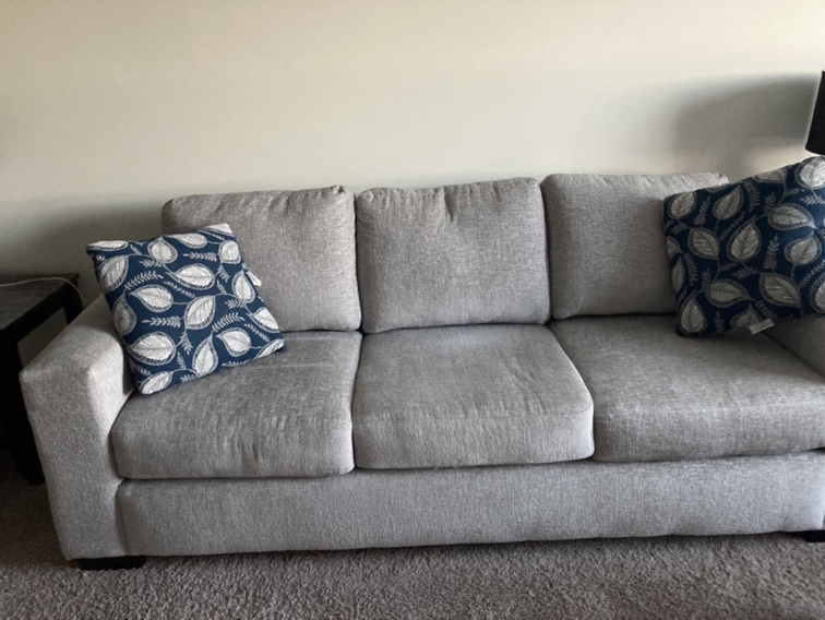 Three seat grey sofa - photo 2
