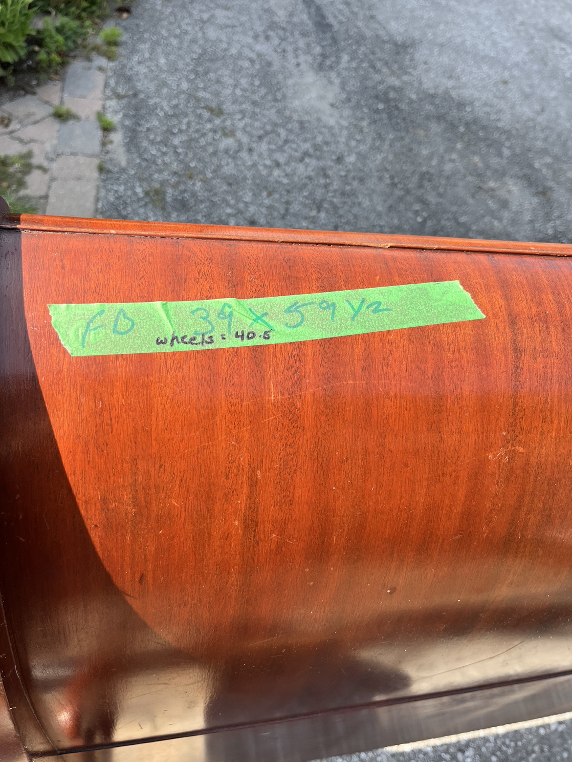 Antique Full Size Sleigh Bed image indicator(4)