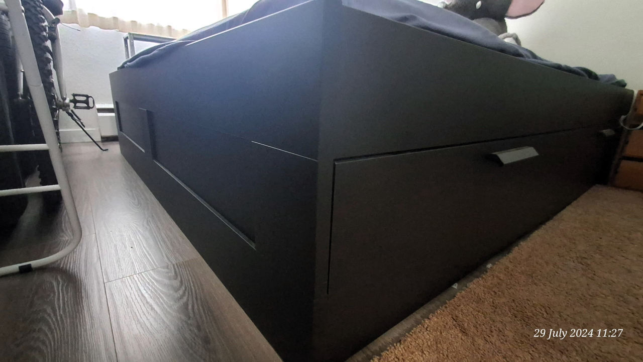 🛏️ IKEA MALM King Bed with Storage - 1 Week Old, Must Sell! 🛏️ image indicator(7)