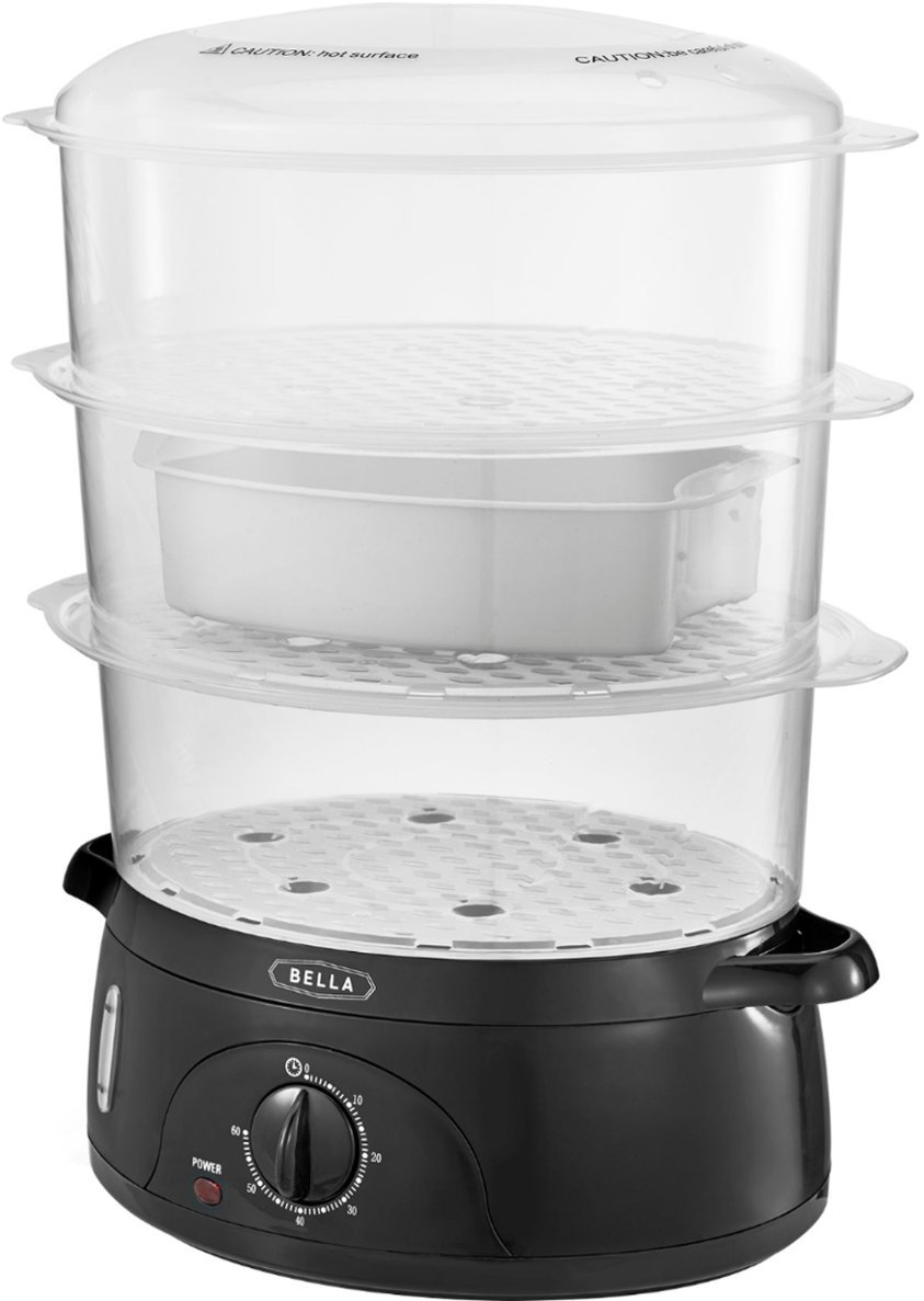 Bella - 9.5-Qt. 3-Tier Food Steamer - photo 2