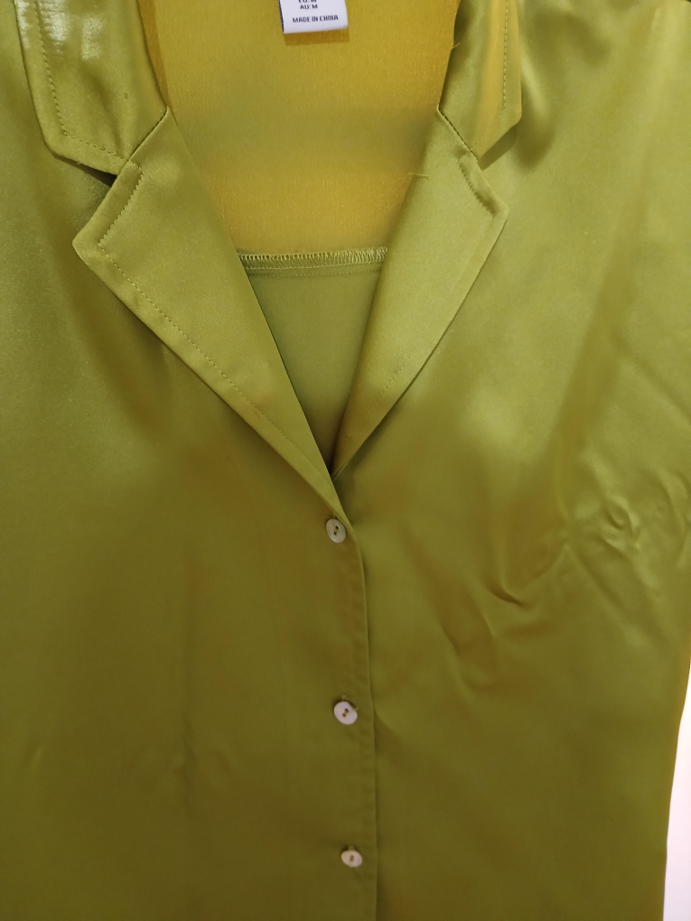 green silk Rachel Zoe Pant set - photo 5