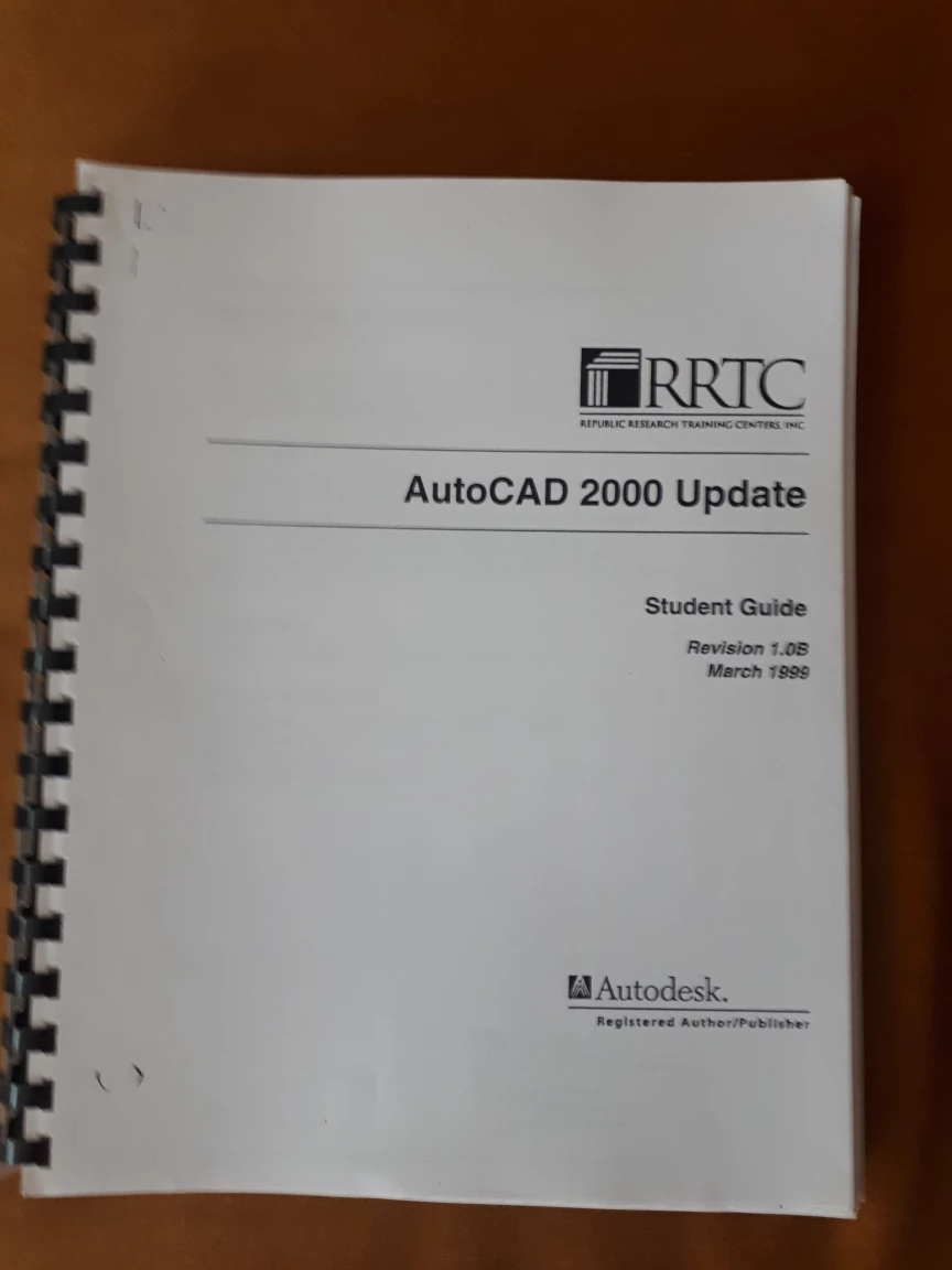 #freecycle. AutoCAD 2000 update. student guide. thumbnail