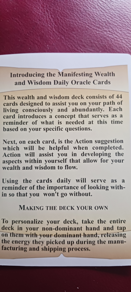 Manifesting Wealth and Wisdom Oracle Cards - photo 5