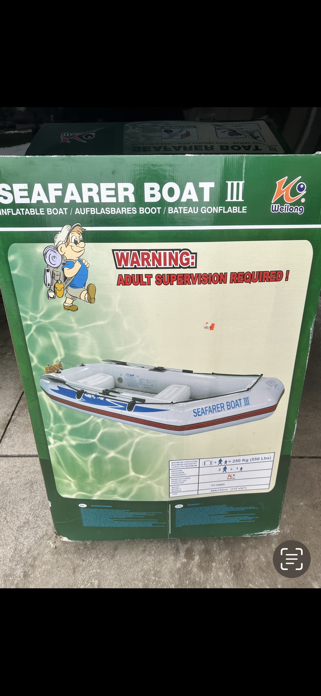 3 Person or 550 Pound Limit SeaFarer Boat II - photo 2