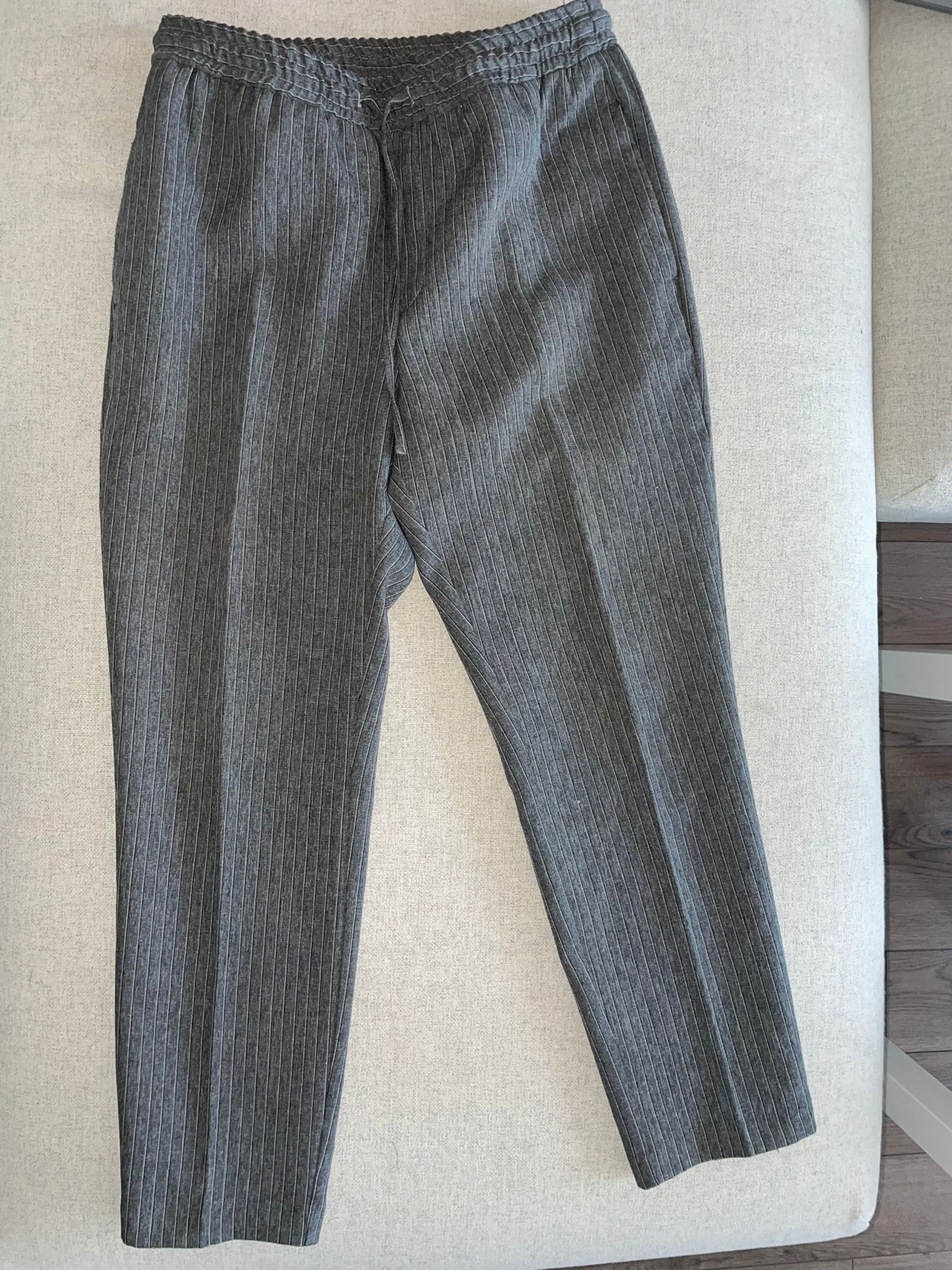 Grey casual pants by Topman thumbnail