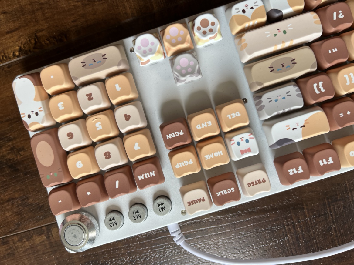 Cat pattern keyboard - photo 2