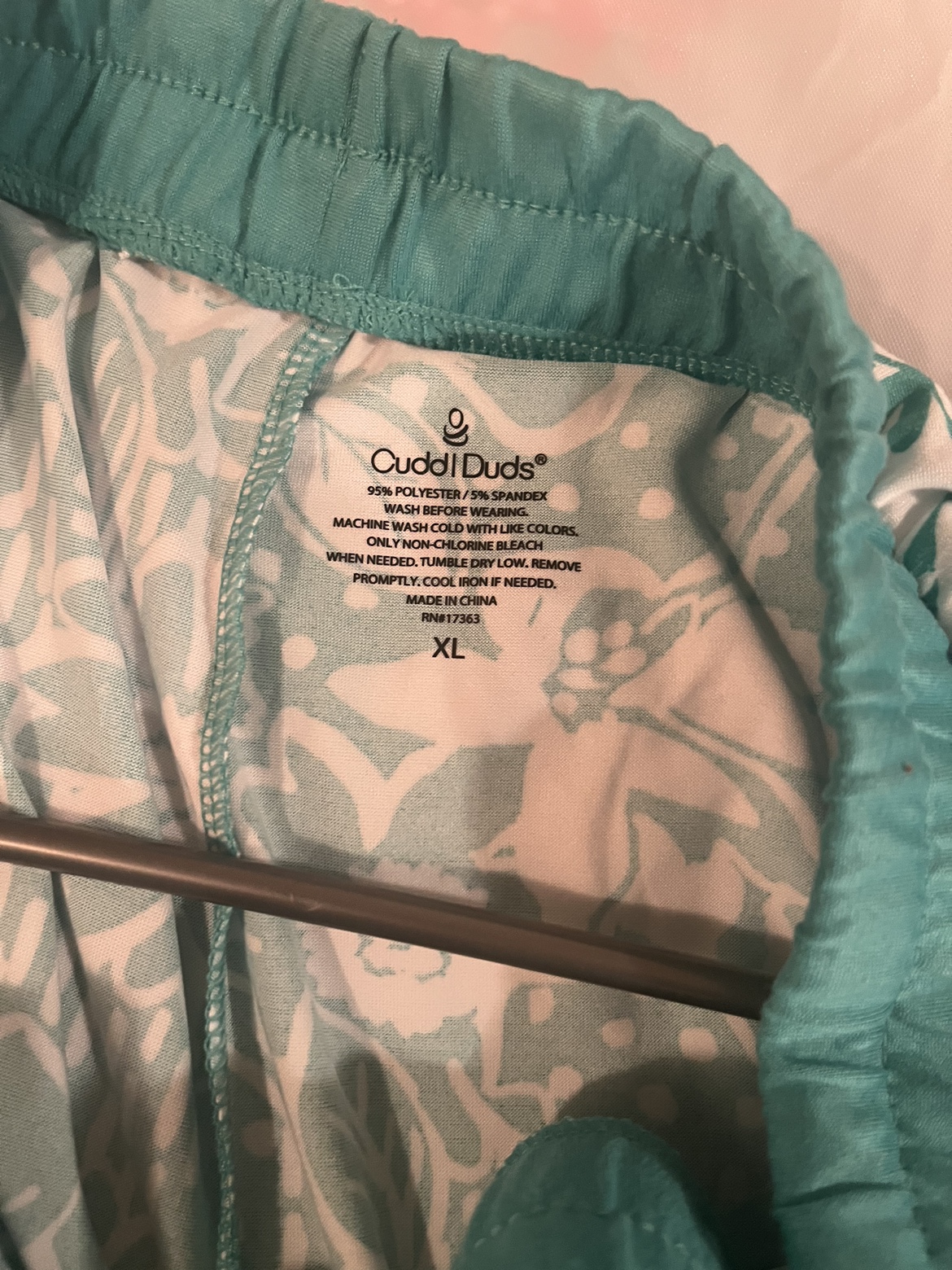 NEW Cuddl Duds Womens 3-pc Jade Print Pajama Set image indicator(7)