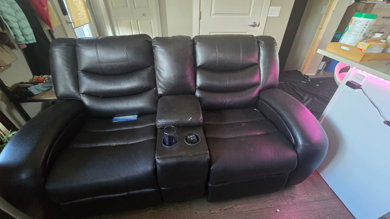 Leather Power(Eletric) recliner sofa - photo 2