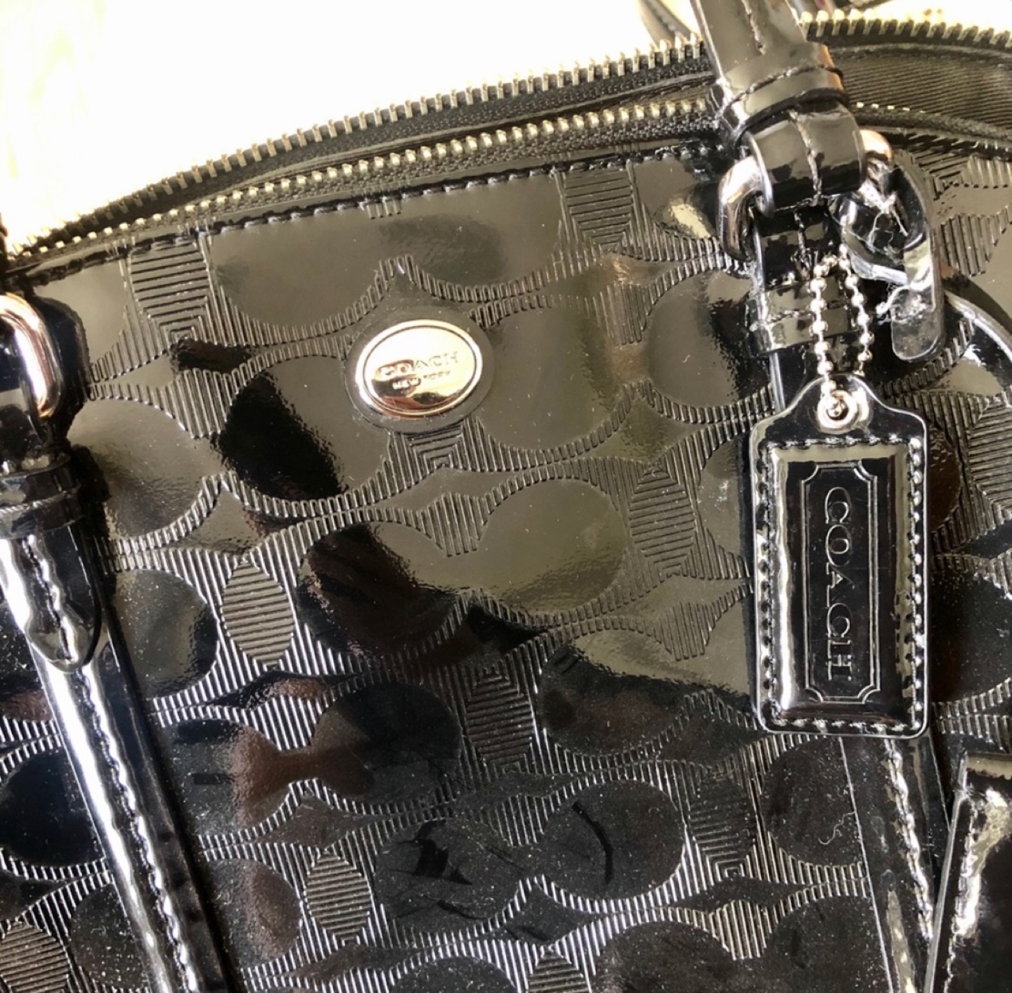 Coach Patent Leather Satchel - photo 3