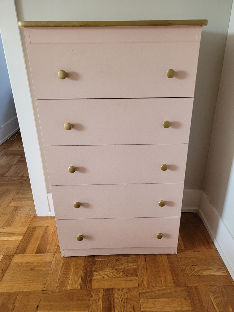 Light pink dresser (moving sale)