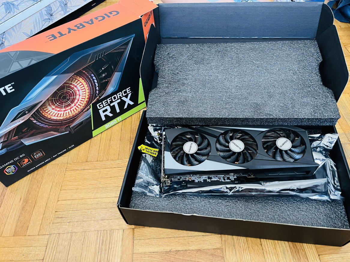GIGABYTE RTX 3060ti 8GB GAMING OC thumbnail