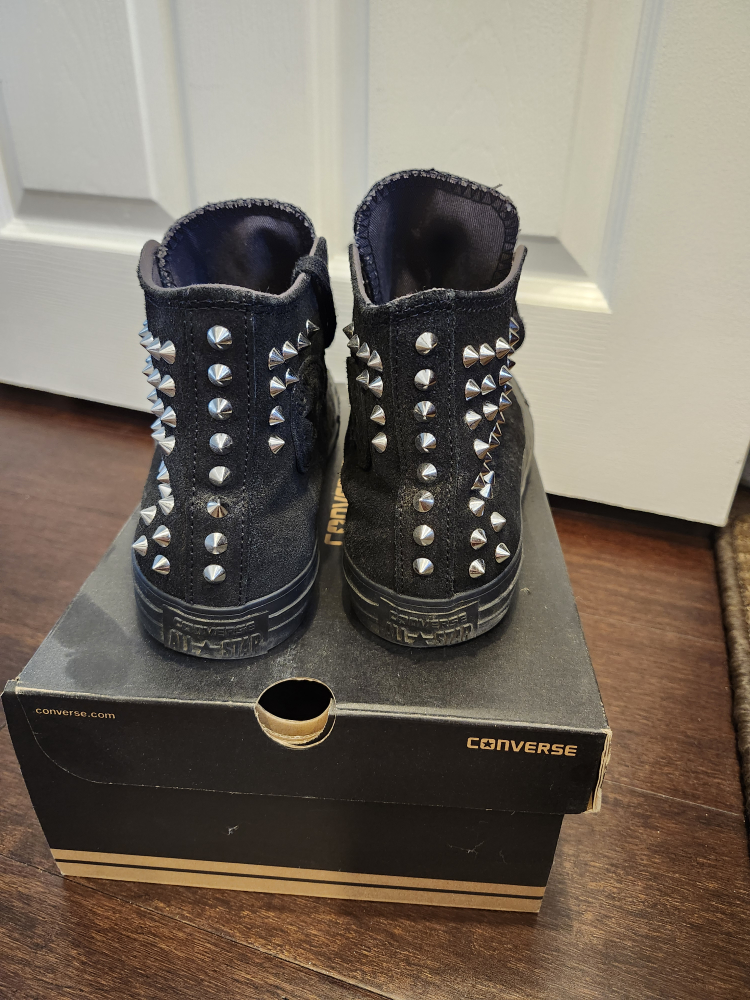 Converse Chuck Taylor Collar Studs Phantom Black Suede - photo 3