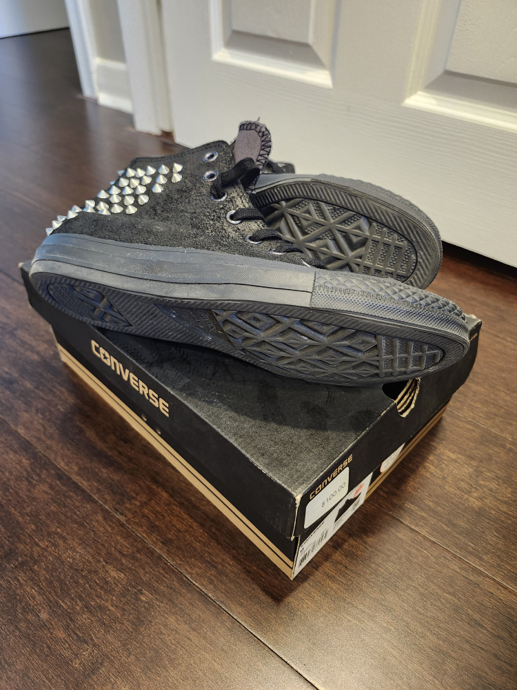 Converse Chuck Taylor Collar Studs Phantom Black Suede - photo 5