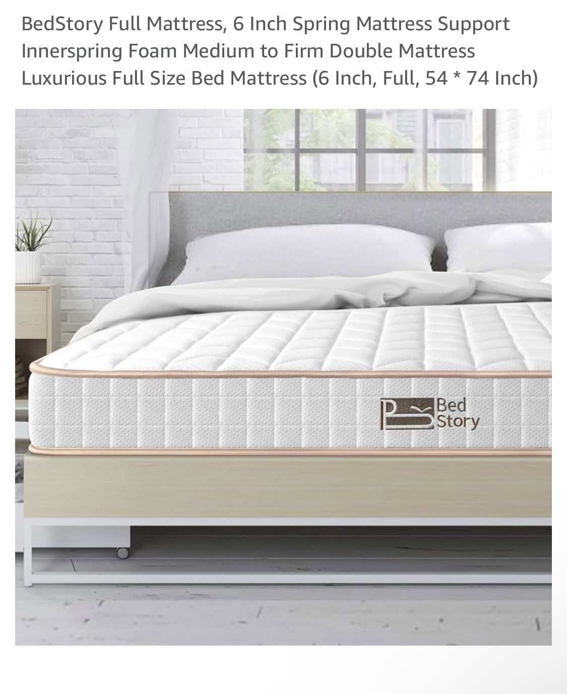 Full/Double mattress with topper