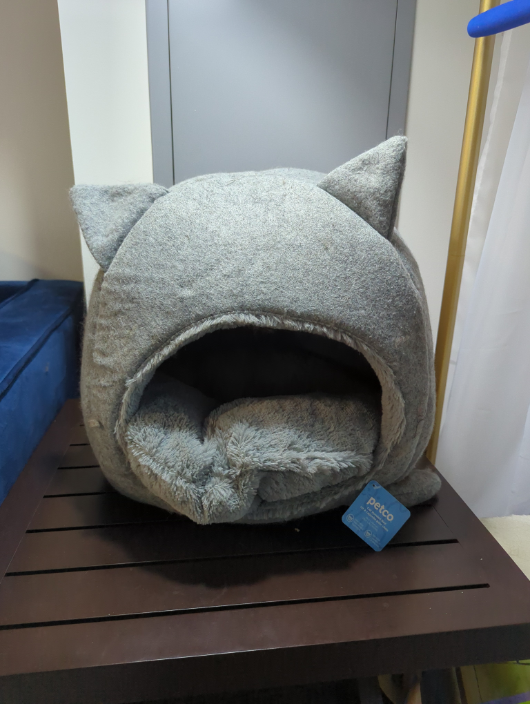 cat hooded bed