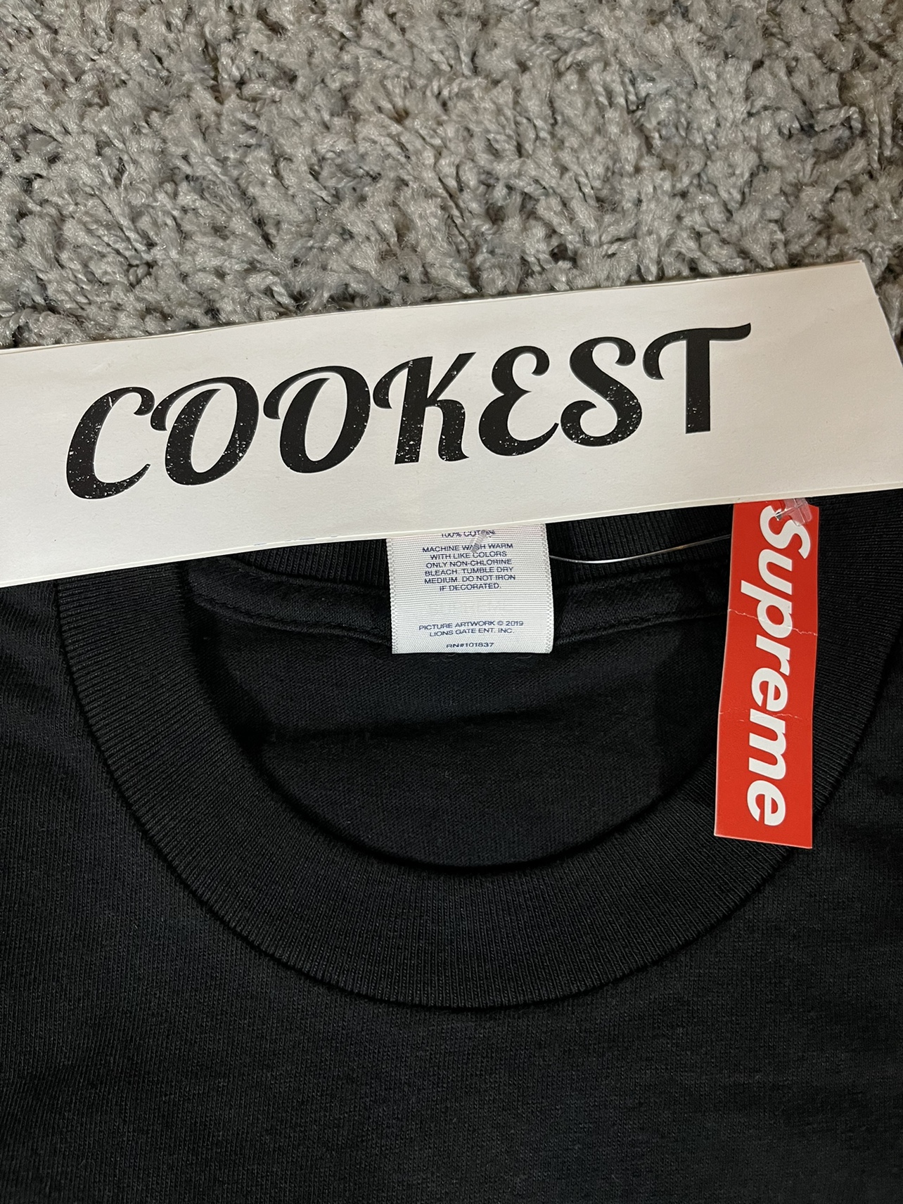 2019SS Supreme King of New York Tee Black image indicator(4)