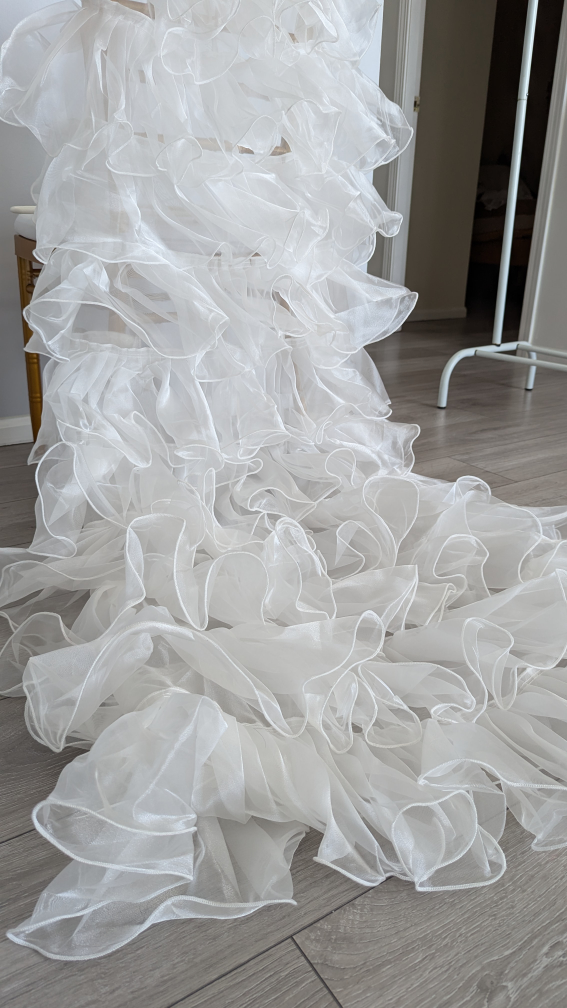 Beautiful Detachable Wedding Train Skirt for Sale - photo 2