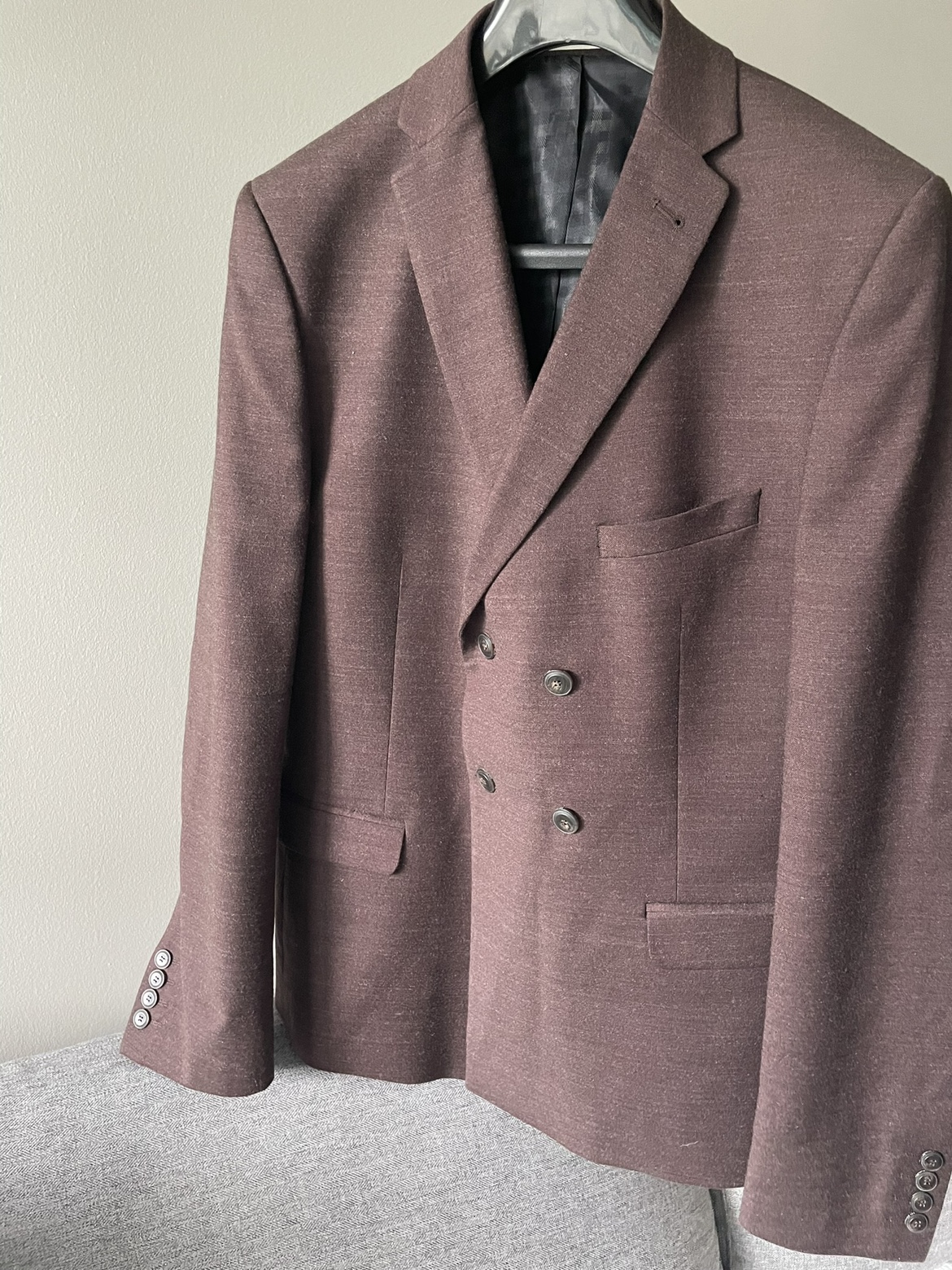 Ben Sherman brown double breasted suit jacket