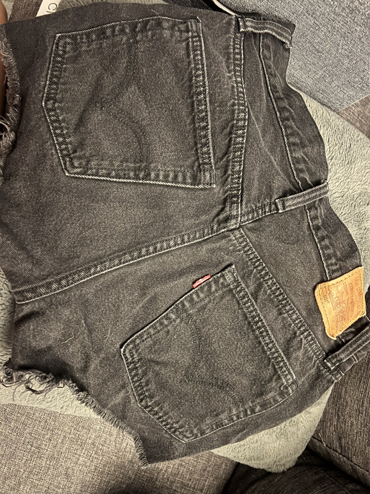 Levi’s black denim shorts - photo 2