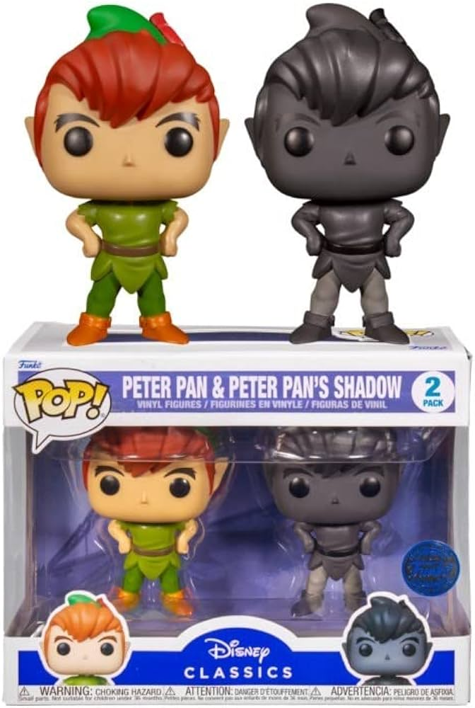 Pack 2 Funko Pop! Vinyl Figures Peter Pan w/Shadow 9 cm