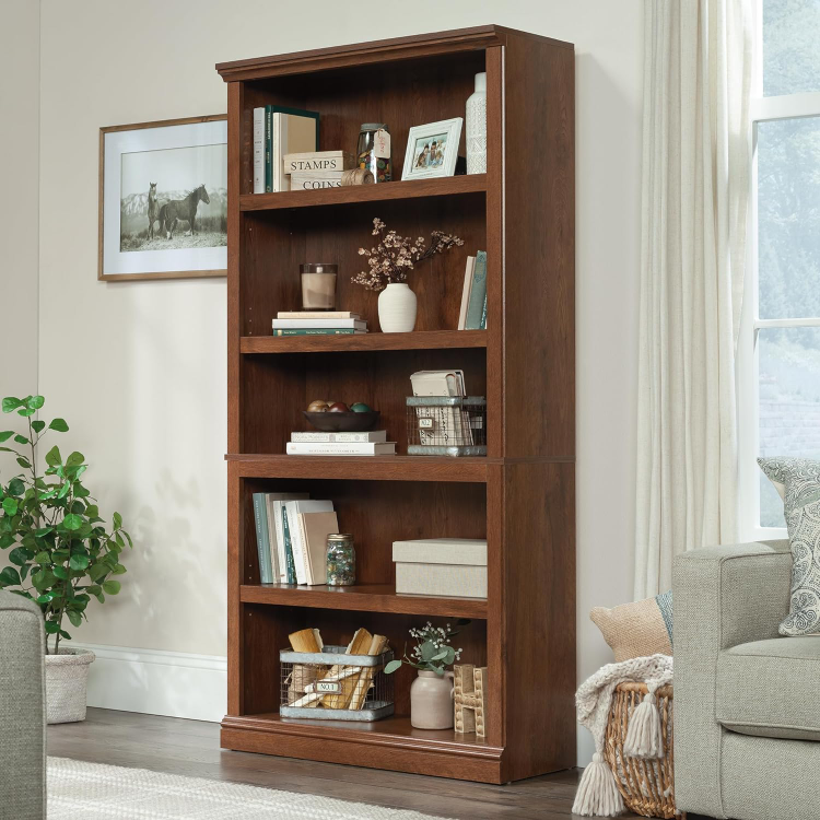 Sauder 5 Split Bookcase/Book Shelf - Made in USA thumbnail